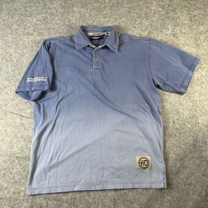Harley Davidson Polo Shirt Medium Ombré Purple Pullover Motorcycle Embroidered